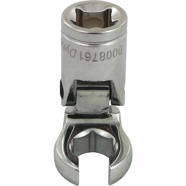 Tools 3/8"Dr Metric 11mm Flex Head, Crow Foot Flare Nut Socket, Chrome